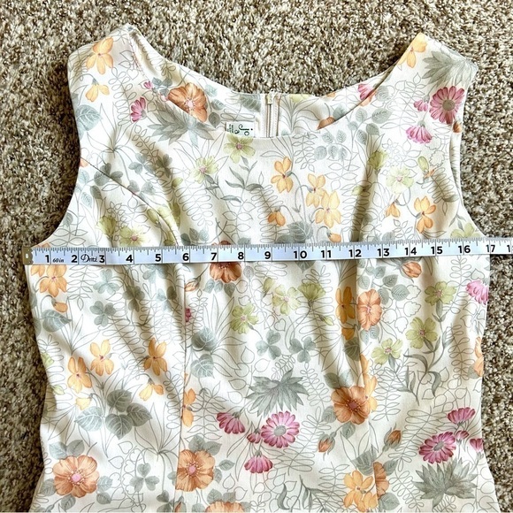 🦋 John Abbott Vintage 1960’s sleeveless floral mini dress Large - Picture 5 of 8